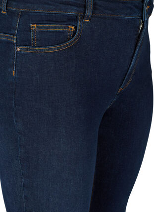 High-waisted Ellen jeans with bootcut, Dark blue denim, Packshot image number 2