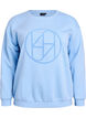 Sweatshirt with front motif, Light Blue, Packshot image number 0