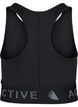 Sports bra with text print, Black, Packshot image number 1