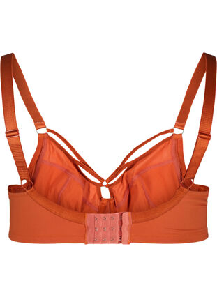 Figa underwired bra with mesh and straps, Burnt Brick, Packshot image number 1