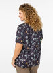 FLASH - T-shirt with floral print, Black, Model image number 2