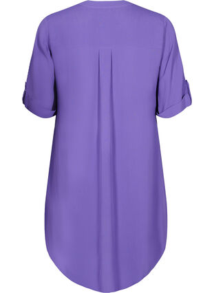 Viscose tunic with short sleeves, Purple Corallites, Packshot image number 1