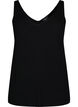 Knitted top with v-neckline, Black, Packshot image number 0
