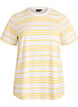 Striped cotton t-shirt, Yellow, Packshot image number 0