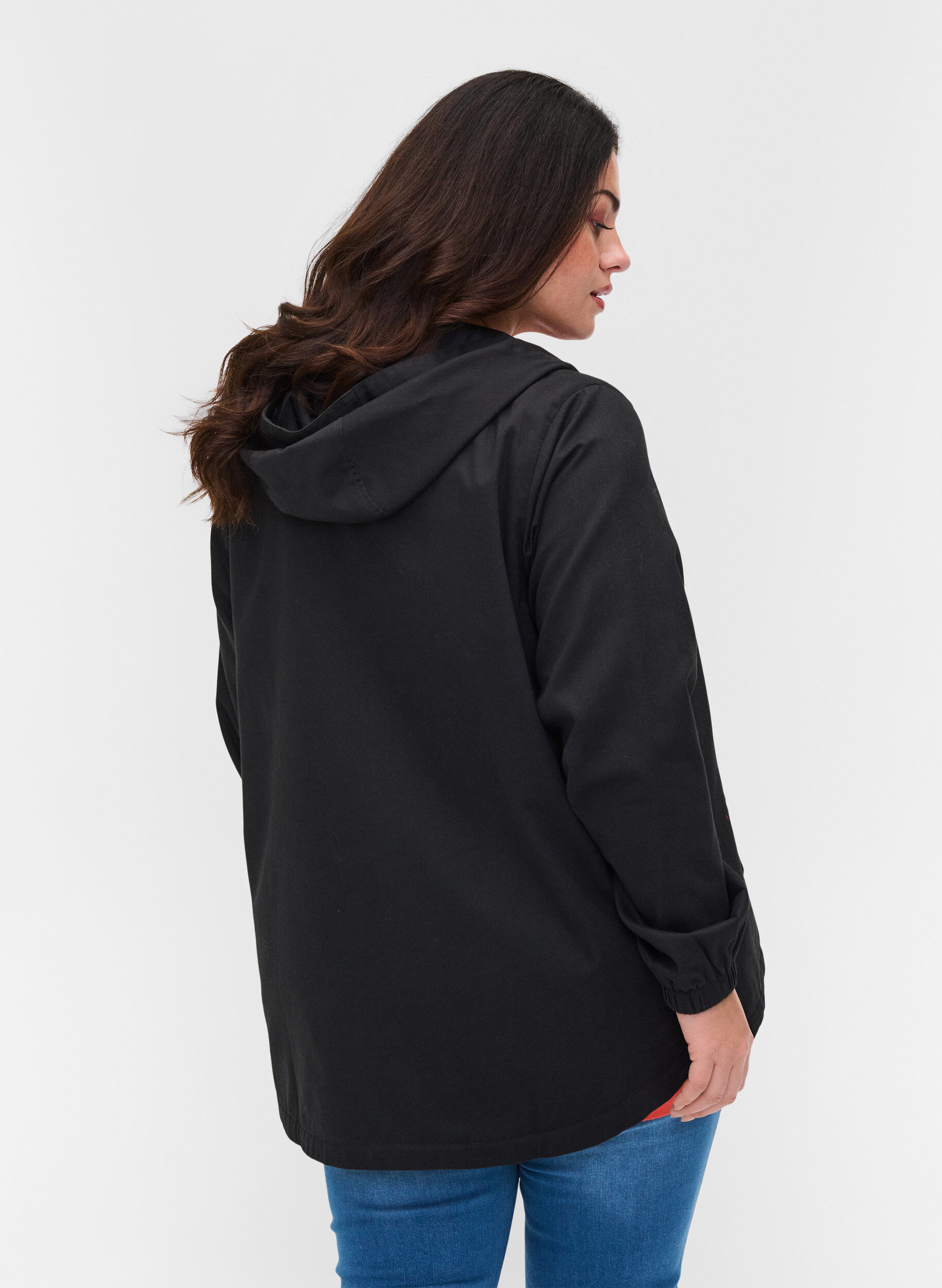 Zizzifashion Parka jacket with hood and welt pockets, Black, Model image number 1