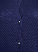 Structured knit cardigan with ball-shaped buttons, Blue, Packshot image number 2