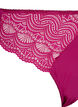 Microfiber thong with lace, Boysenberry, Packshot image number 3