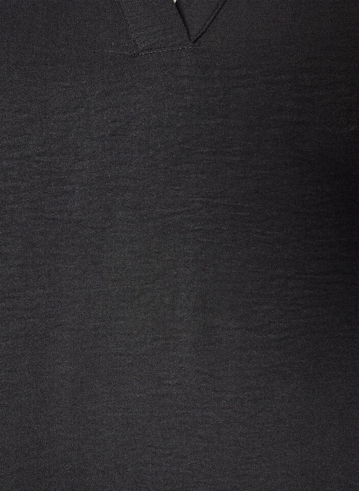 Tunic with sheer lace sleeves, Black, Packshot image number 2