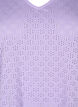 V-neck blouse with hole pattern, Viola, Packshot image number 2