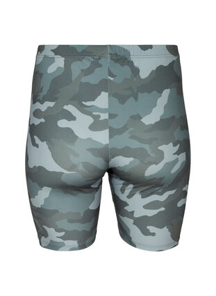 Camouflage cycling shorts, Army AOP, Packshot image number 1