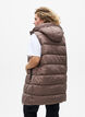 Long vest with hood and pockets, Brown, Model image number 2