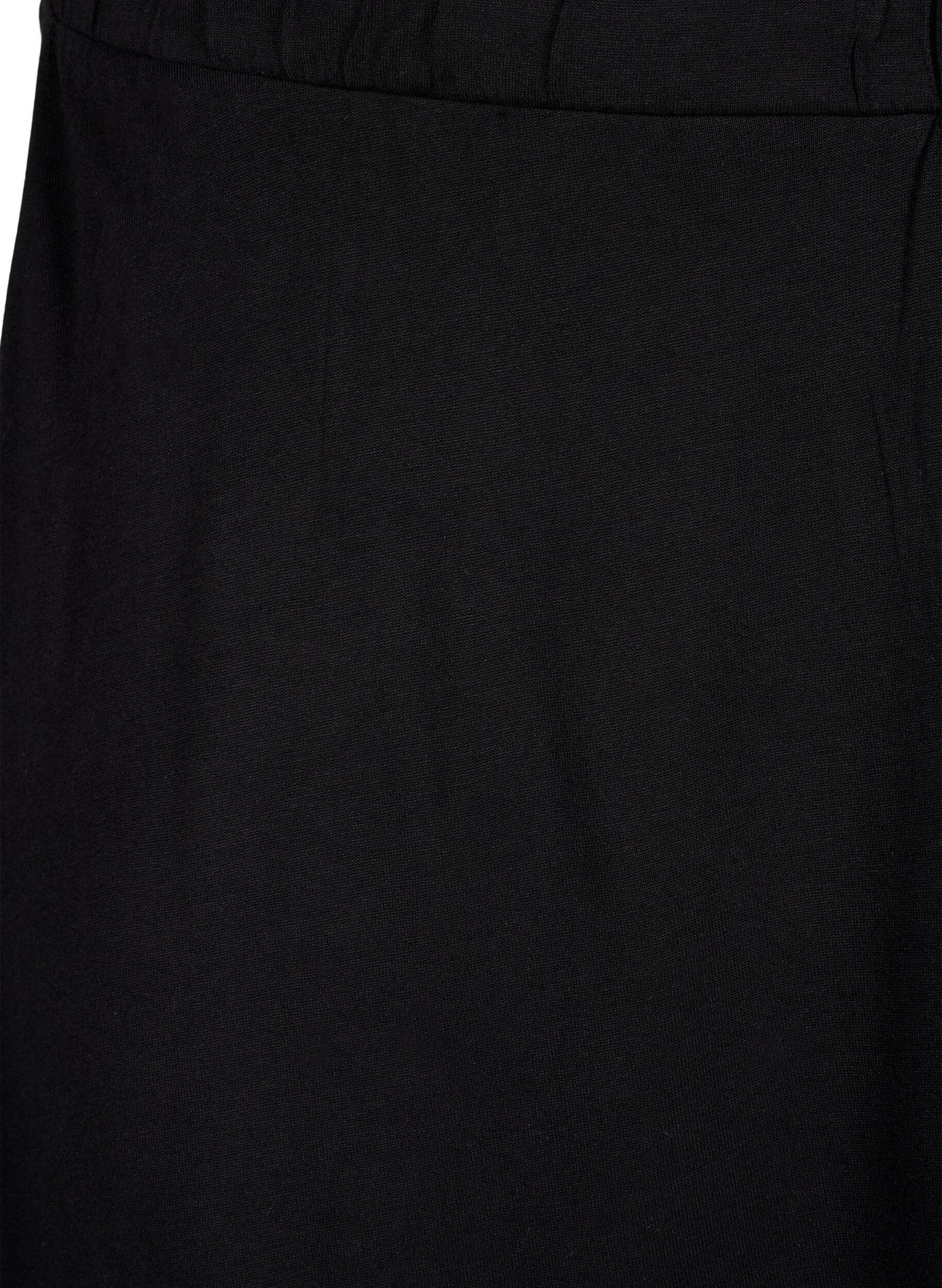 Zizzifashion 2-pack skirt in viscose, Black, Packshot image number 3