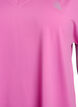 Loose training t-shirt with v-neck, Pink, Packshot image number 2