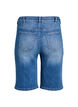 High-waisted denim Bermuda shorts, Light Blue, Packshot image number 1