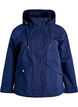 Short spring jacket with detachable hood, Blue, Packshot image number 0