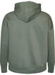 Hoodie with chest print, Green, Packshot image number 1