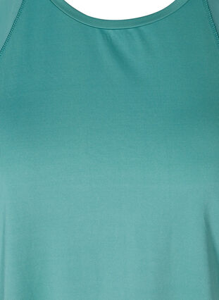 Short-sleeved sports t-shirt with mesh, Deep Sea, Packshot image number 2