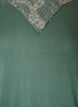 Blouse with lace insert and balloon sleeves, Green, Packshot image number 2