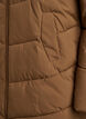 Mid-length puffer jacket with hood, Brown, Packshot image number 3