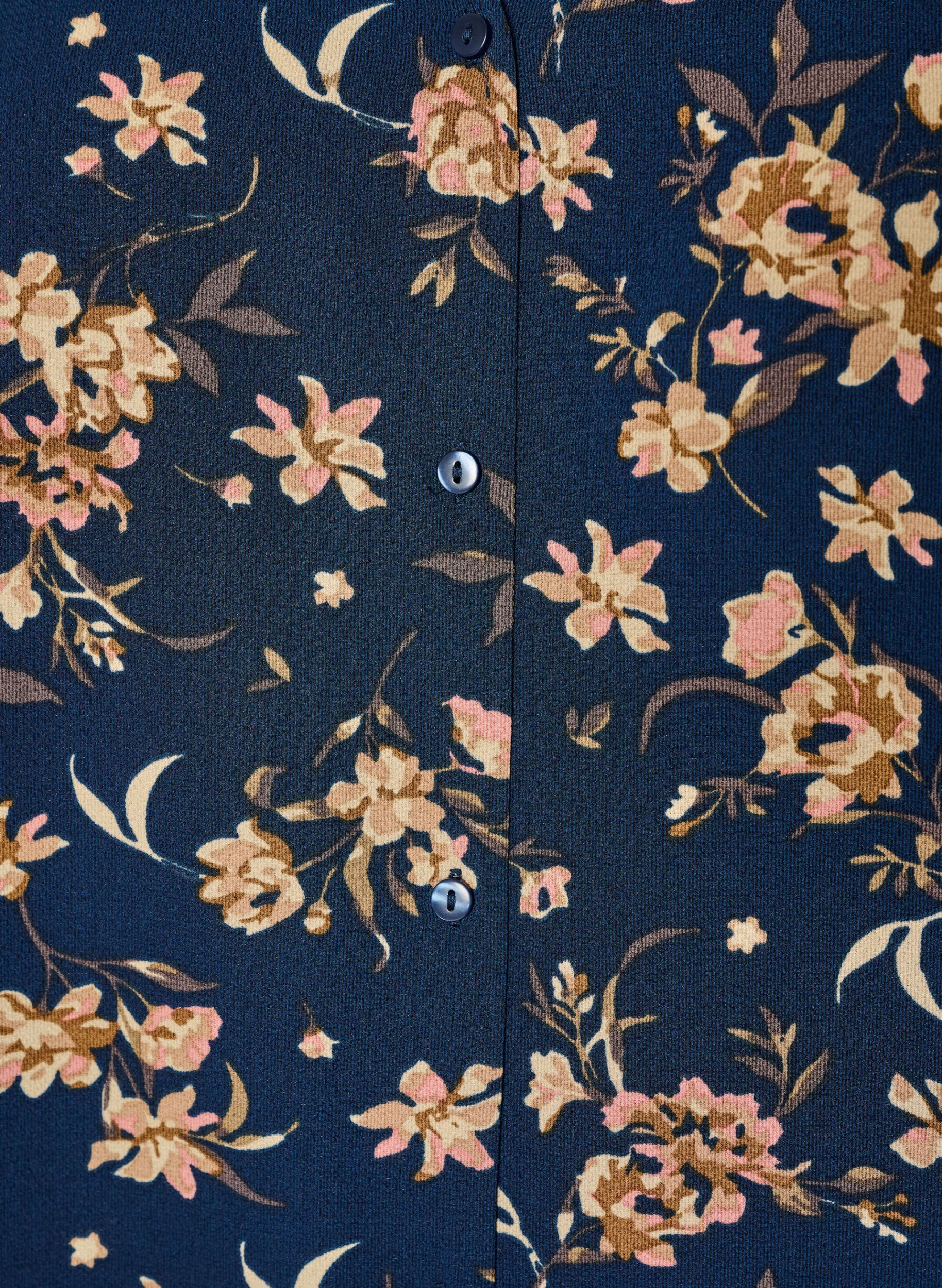 Zizzifashion Shirt blouse with 1/2 sleeves, Blue, Packshot image number 2