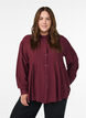 Viscose shirt with A-line shape, Red, Model image number 0