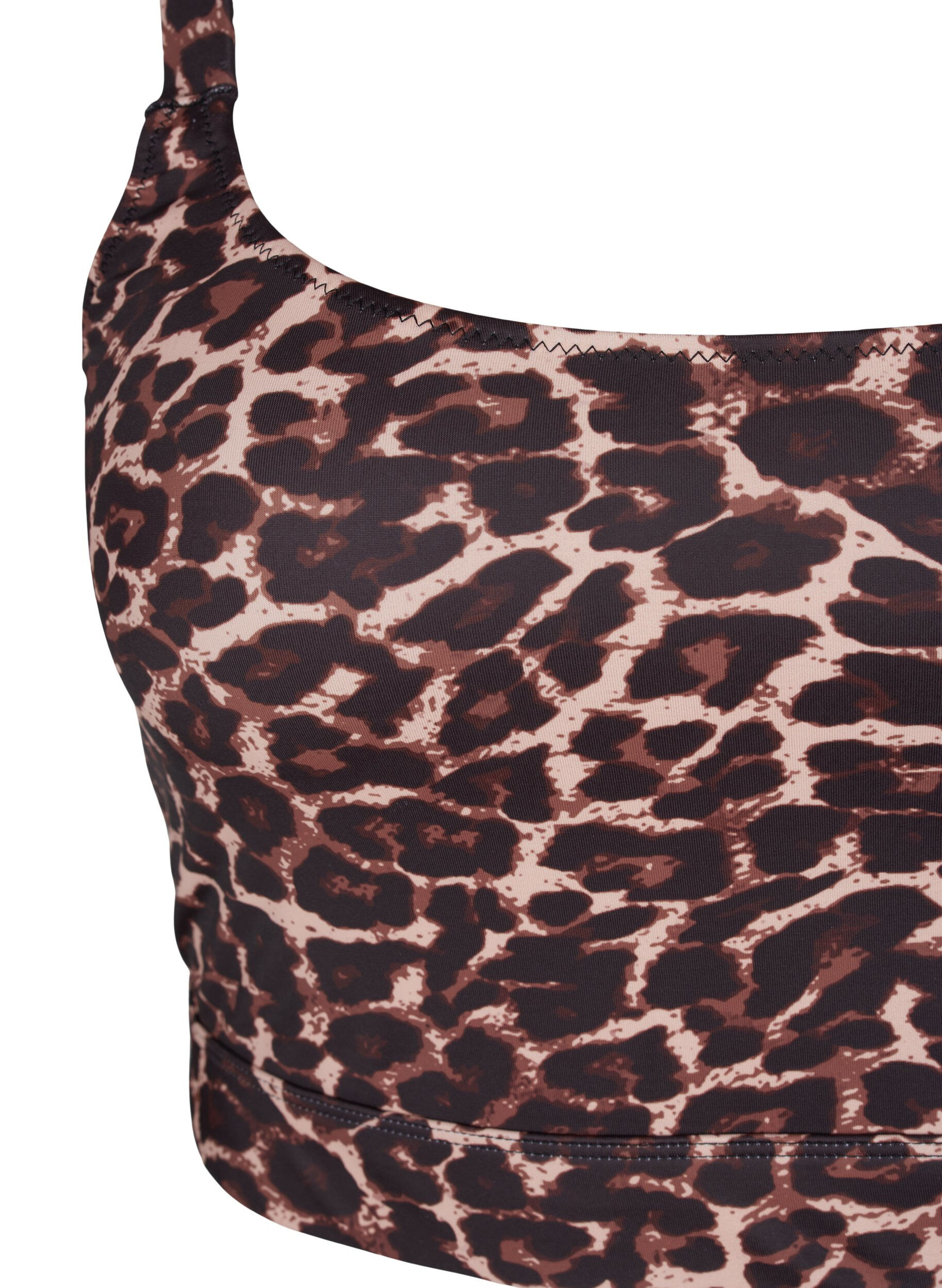 Zizzifashion Printed bikini top with adjustable straps, Autentic Leopard, Packshot image number 2