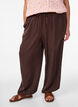 High-waisted balloon trousers, Brown, Model image number 2