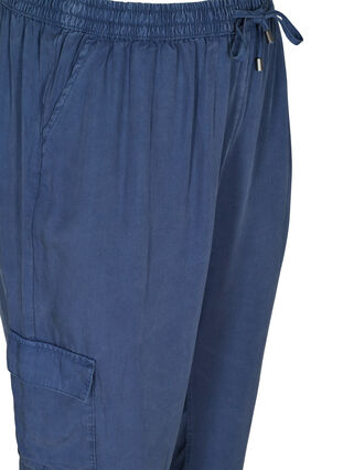 Lyocell trousers with large pockets, Dark Denim, Packshot image number 2