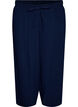 Culotte trousers in cotton muslin with high waist, Blue, Packshot image number 0