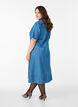 Denim shirt dress with short sleeves, Light Blue, Model image number 2