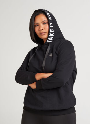 Hooded sweatshirt, Black, Model image number 0