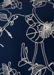 Short A-line dress with embroidered pattern, Blue, Packshot image number 2
