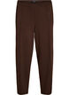 Loose jersey trousers with a high waist, Brown, Packshot image number 0