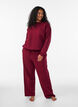 Sweatshirt with text print, Red, Model image number 1