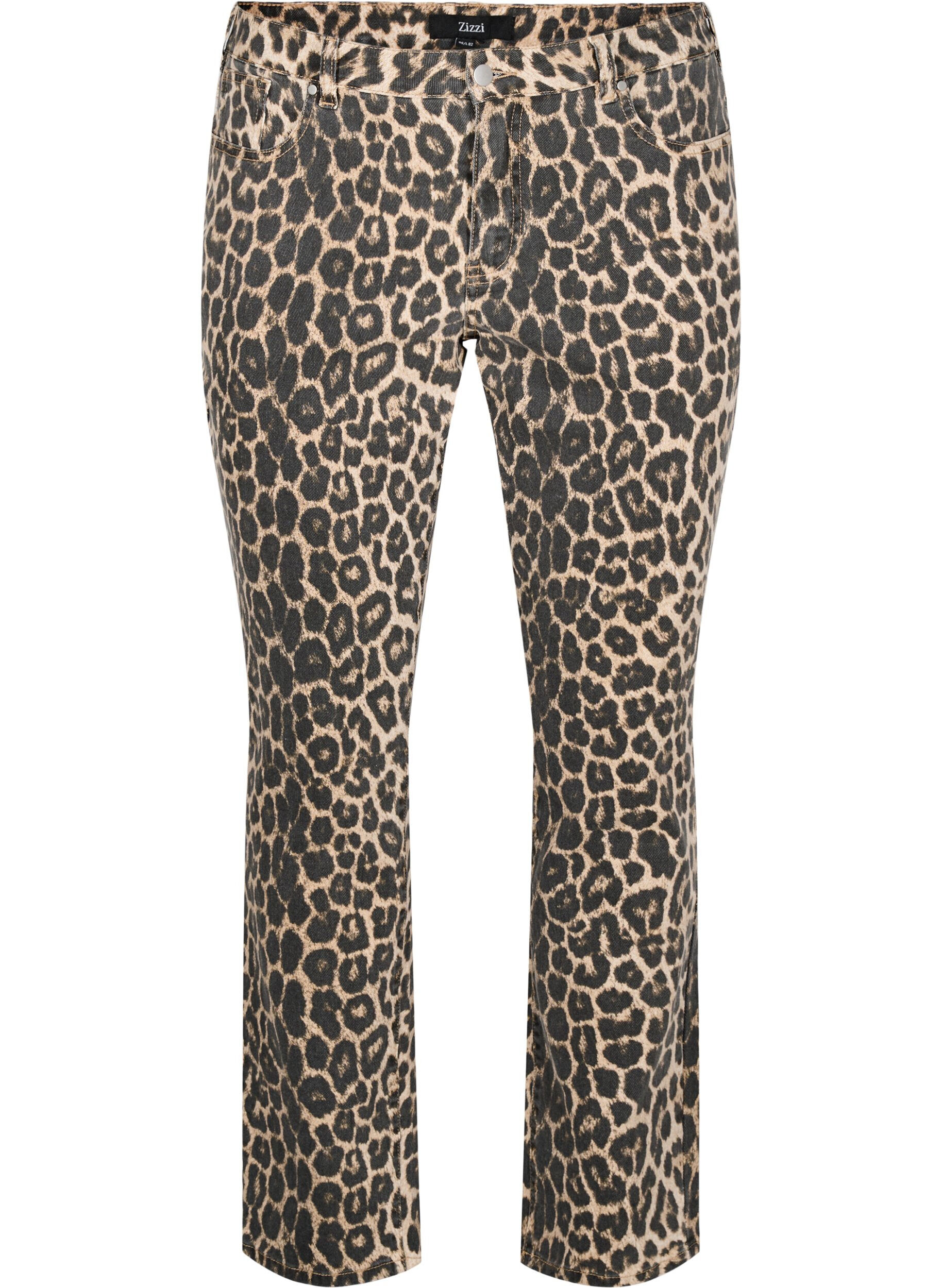 Emily jeans with leopard print