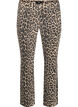 Emily jeans with leopard print, Brown, Packshot image number 0