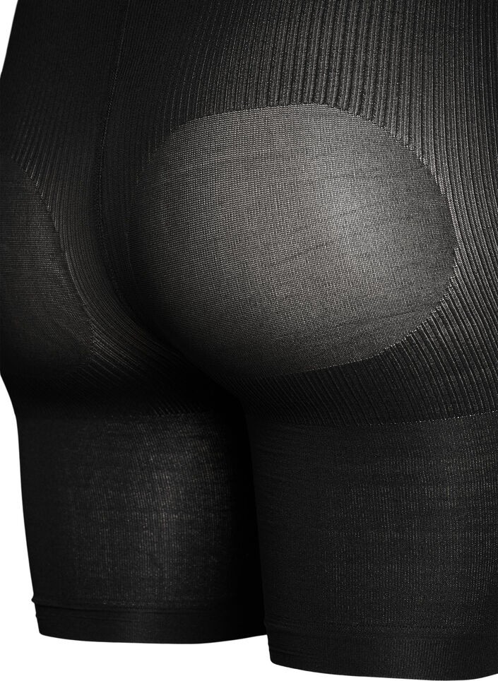2-pack push-up shorts in 60 denier with shaping effect, Black, Packshot image number 3