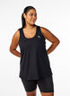 Workout top with racer back, Black, Model image number 0