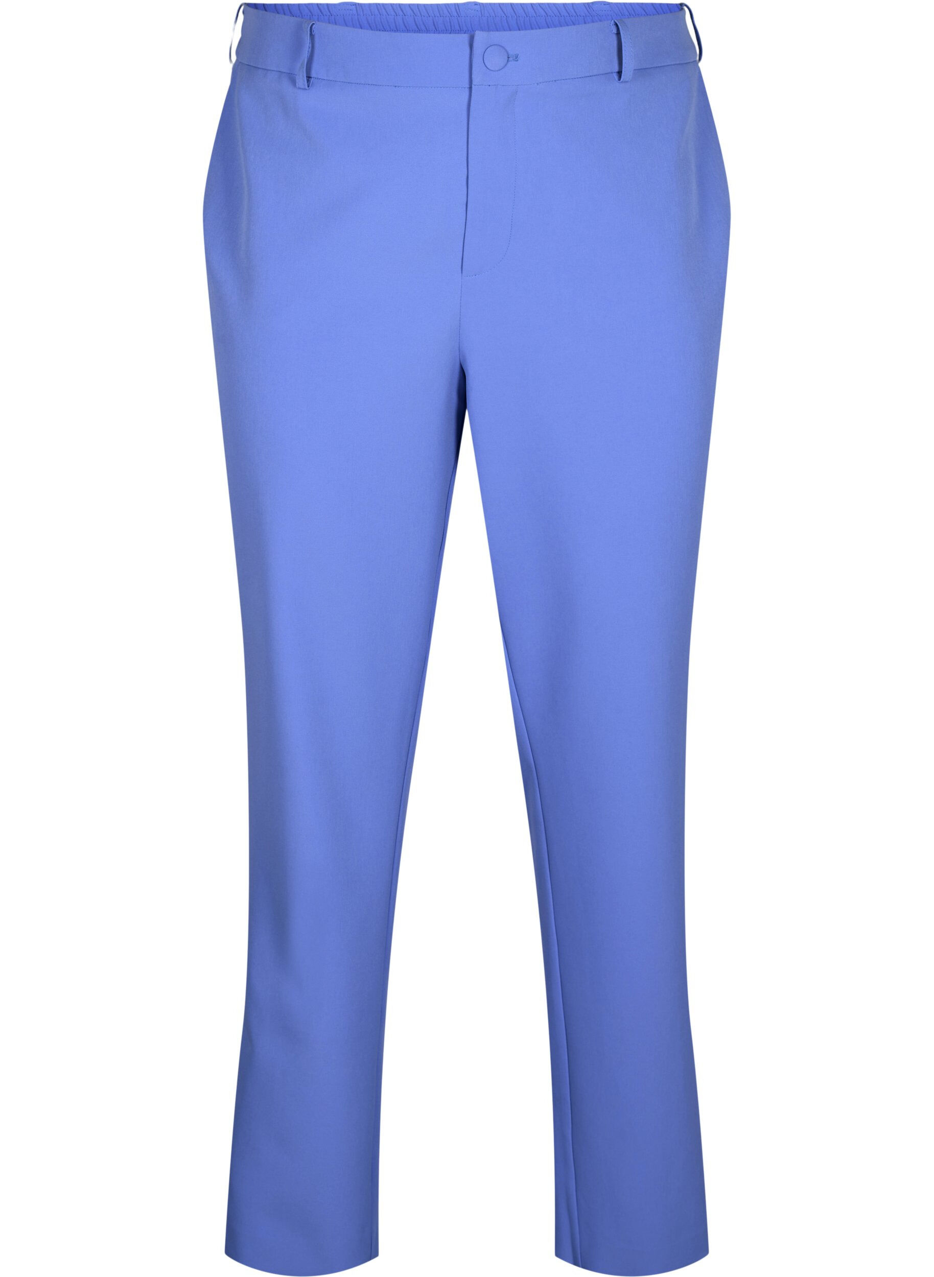 Straight leg trousers with pockets