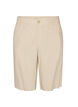 High-waisted Bermuda shorts in linen and viscose, Beige, Packshot image number 0