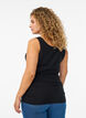 Cotton basic top, Black, Model image number 2