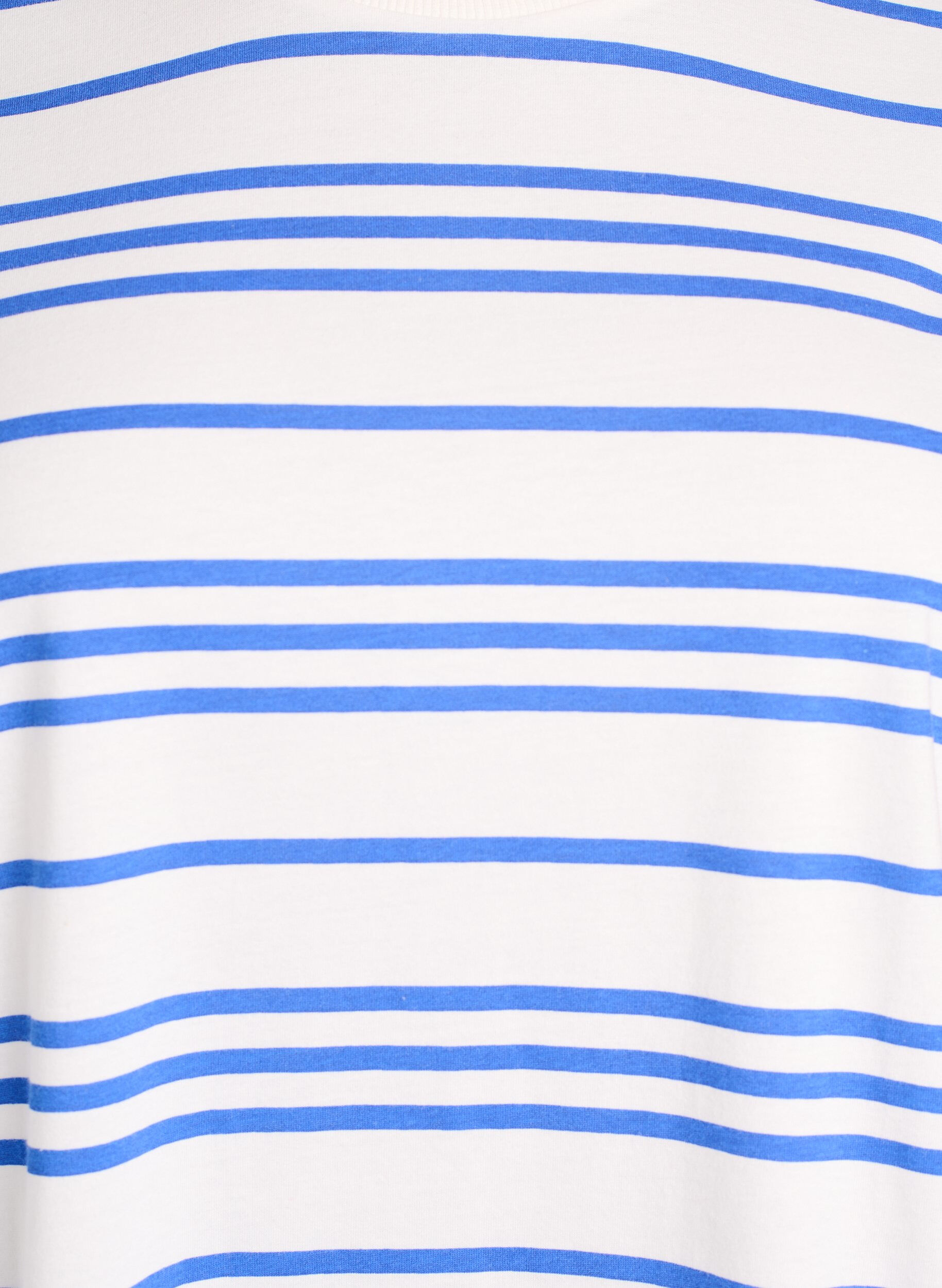 Zizzifashion Striped cotton t-shirt, White, Packshot image number 2