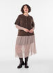 Knit cardigan with short sleeves, Brown, Model image number 1