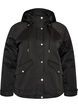 Padded parka with a detachable hood, Black, Packshot image number 0