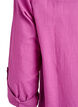 Cotton shirt blouse with V-neck, Pink, Packshot image number 3