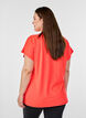 Solid-coloured training T-shirt, Coral, Model image number 2