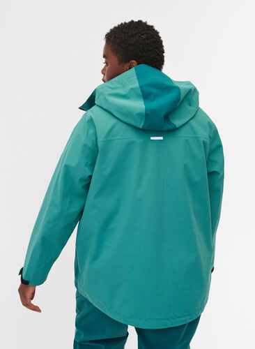Waterproof hooded ski jacket, North Sea Comb, Model image number 1