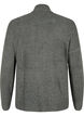 Knitted cardigan with zipper and pockets, Dark Grey Melange, Packshot image number 1