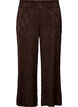 Loose trousers with paisley pattern and high waist, Brown, Packshot image number 0