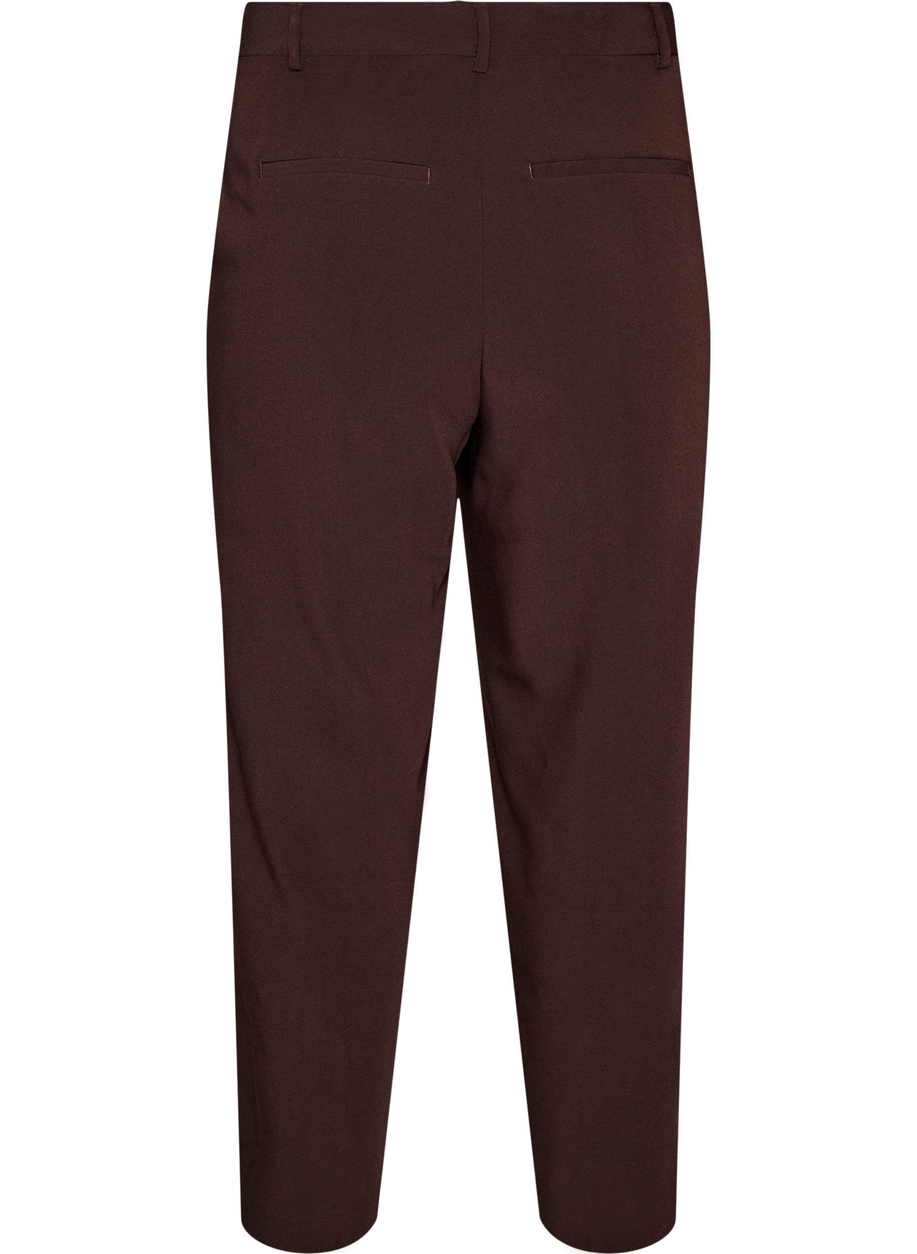 ZizzifashionTailored trousers with wide legs and high waist, Brown, Packshot image number 1